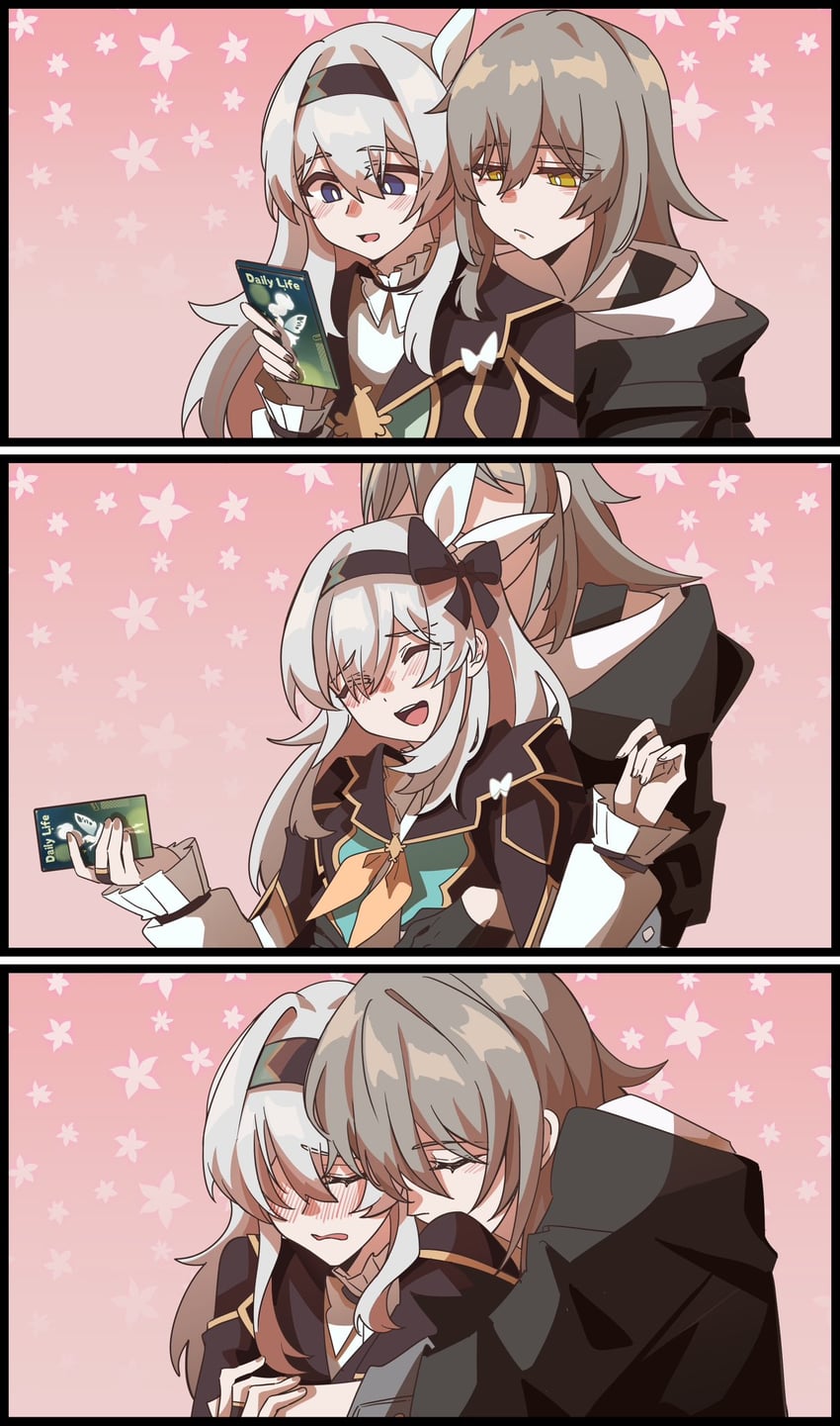 trailblazer, firefly, and stelle (honkai and 1 more) drawn by hsrmangakichi