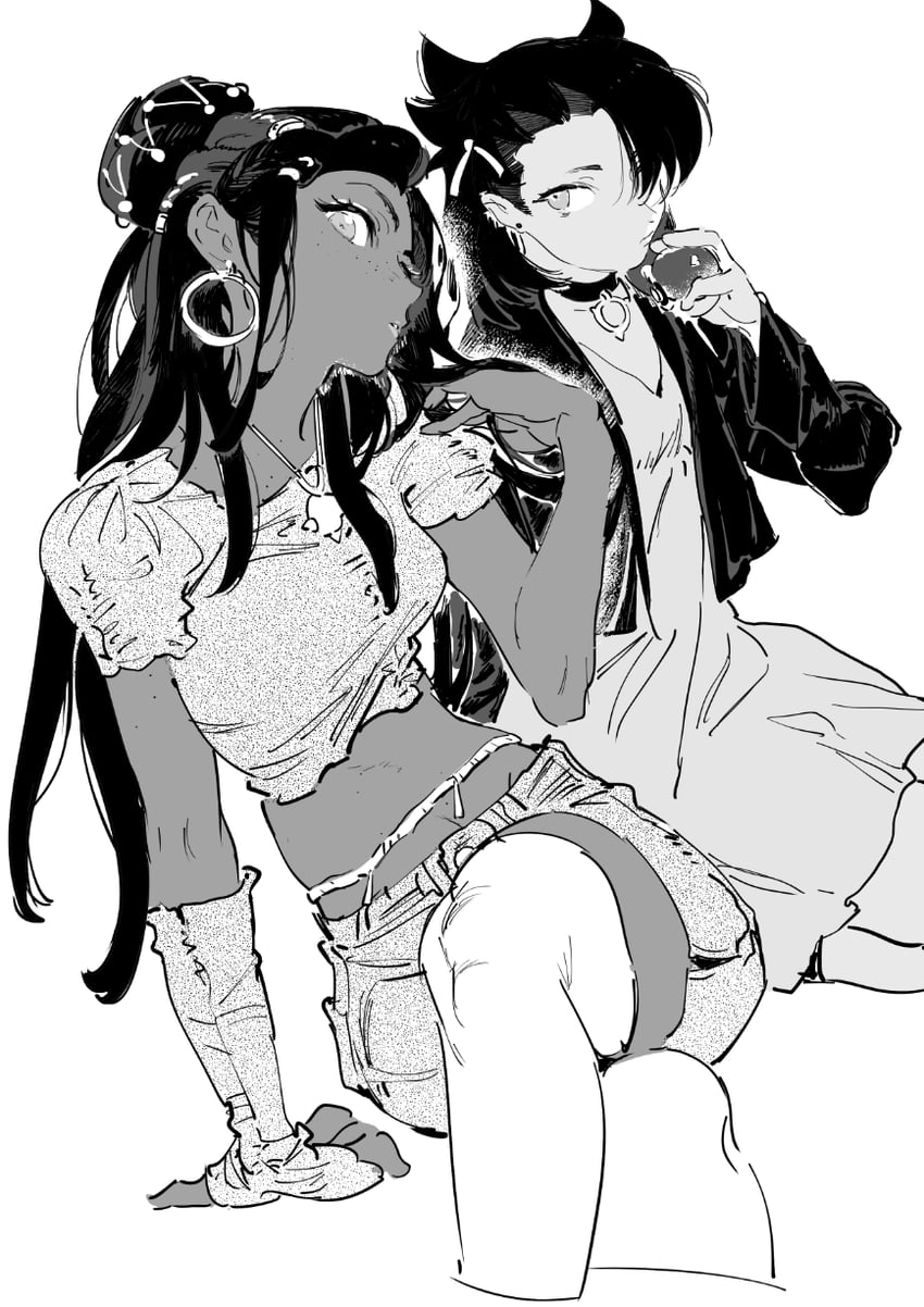 marnie and nessa (pokemon and 1 more) drawn by atie1225