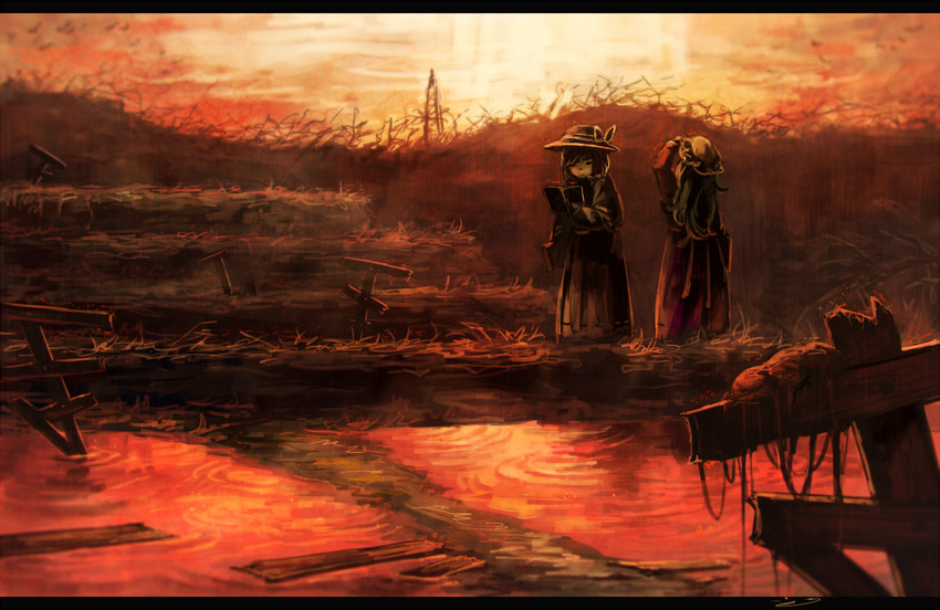 usami renko and maribel hearn (touhou) drawn by koto_inari