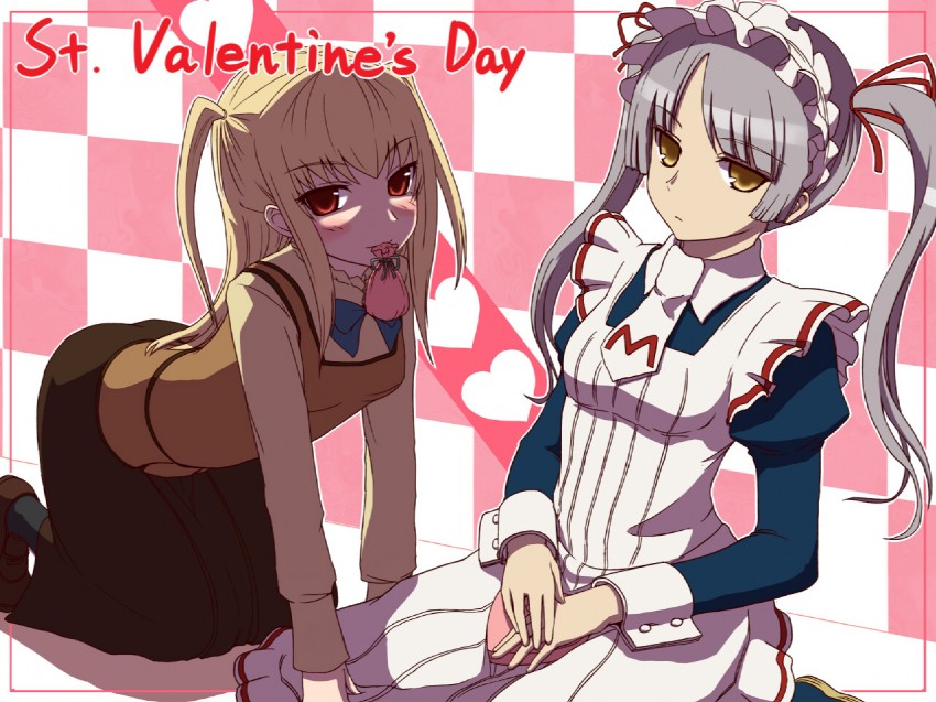 shidou mariya and shinouji matsurika (maria holic) drawn by negija