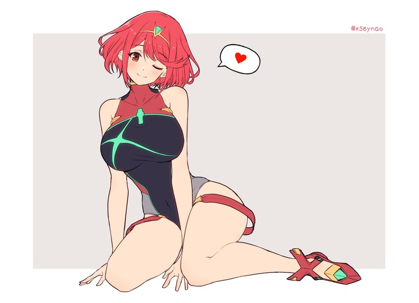 pyra (xenoblade chronicles and 1 more) drawn by mochimochi_(xseynao)