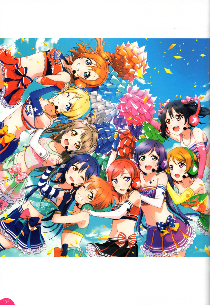 nishikino maki, sonoda umi, yazawa nico, ayase eli, minami kotori, and 3 more (love live! and 2 more)
