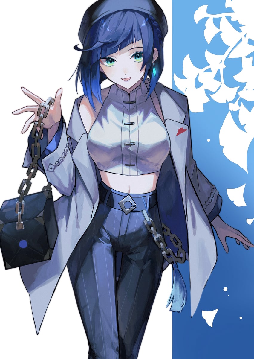 yelan (genshin impact and 1 more) drawn by nogi_(nokisaki)
