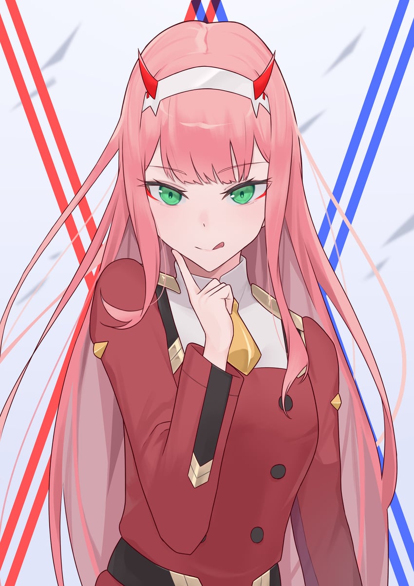 zero two (darling in the franxx) drawn by ruha_(ruha12haru)