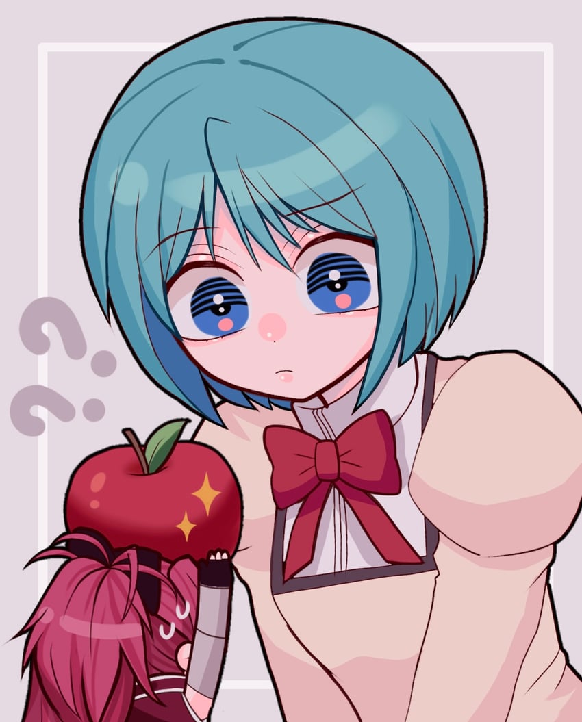miki sayaka and sakura kyoko (mahou shoujo madoka magica) drawn by keropiki