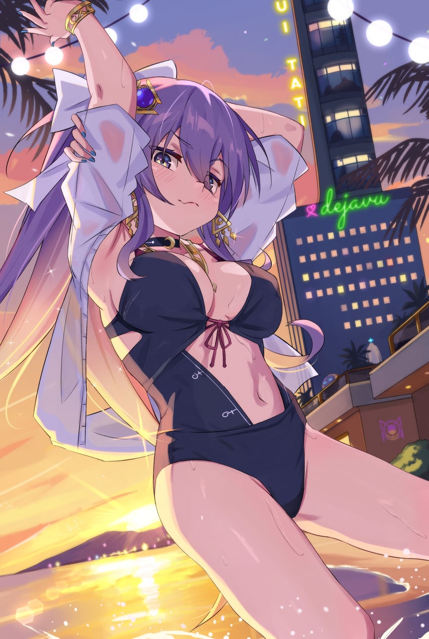 moona hoshinova and moonabito (hololive and 1 more) drawn by ludwigtk