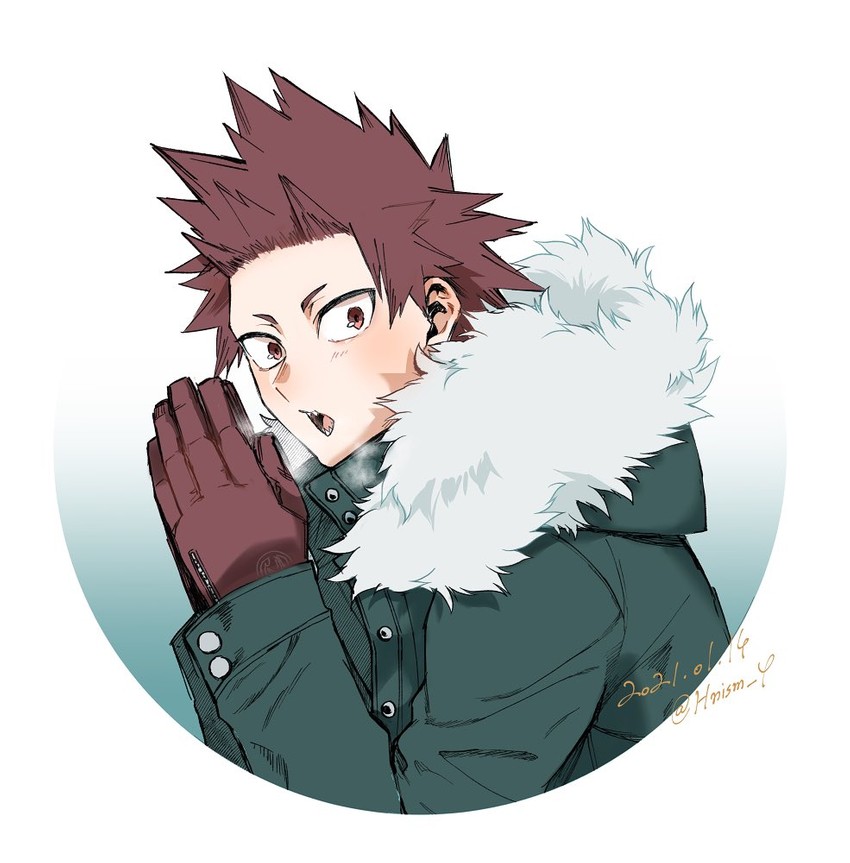 kirishima eijiro (boku no hero academia) drawn by y_(hellenism)