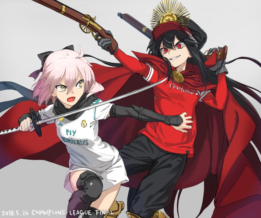 okita souji and oda nobunaga (fate and 5 more) drawn by tuchinokoeffect