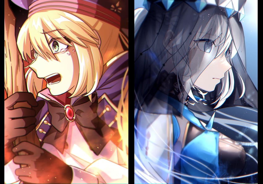 morgan le fay and aesc (fate and 1 more) drawn by mtyk_ooosjes99