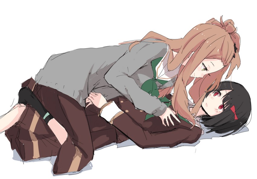 hisaishi kanade and kenzaki ririka (hibike! euphonium and 1 more) drawn by shiroshi_(denpa_eshidan)