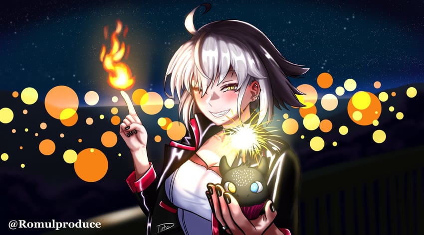 jeanne d'arc alter (fate and 1 more) drawn by romulproduce