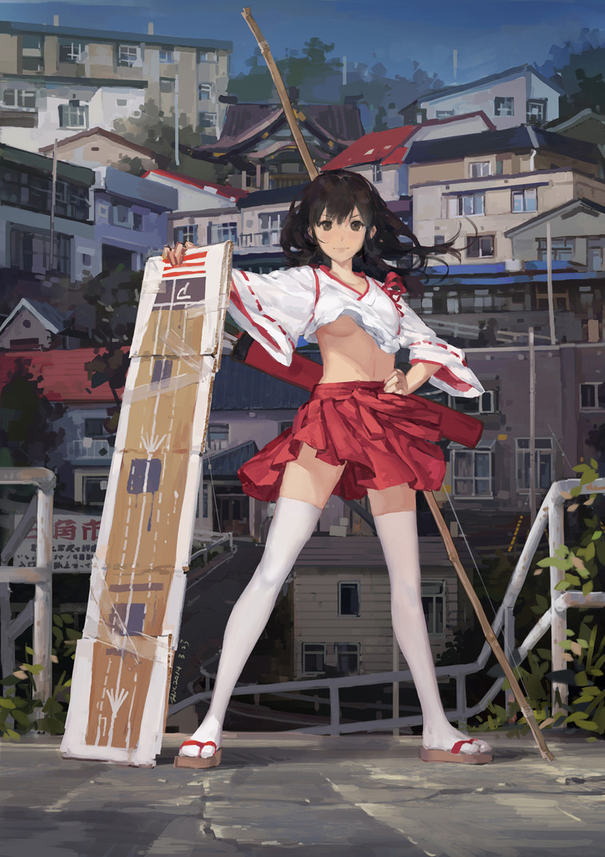 akagi (kantai collection) drawn by hjl