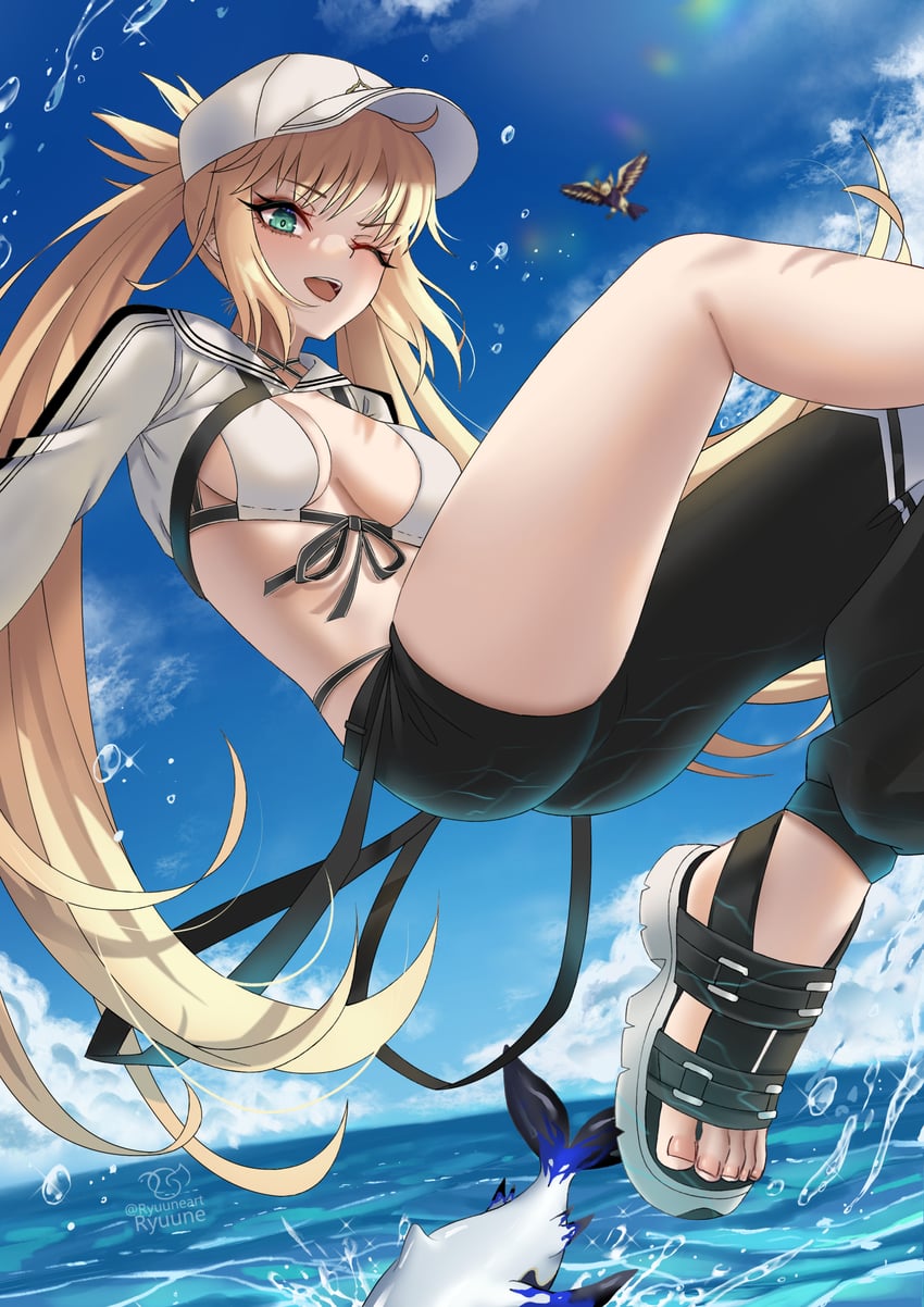 artoria pendragon and artoria caster (fate and 1 more) drawn by ryuuneart
