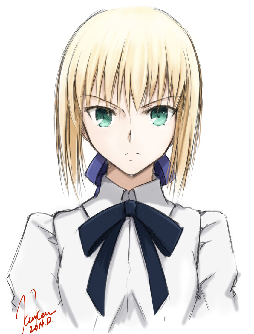 artoria pendragon and saber (fate and 1 more) drawn by kem_kem