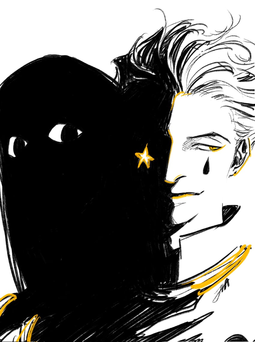 hisoka morow and illumi zoldyck (hunter x hunter) drawn by je0nin_ha