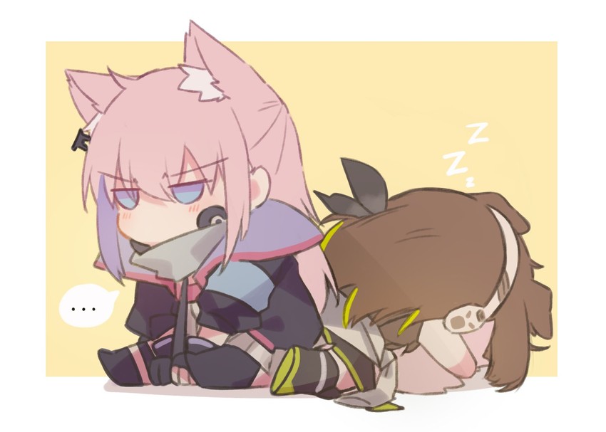 m4a1 and st ar-15 (girls' frontline) drawn by yuutama2804