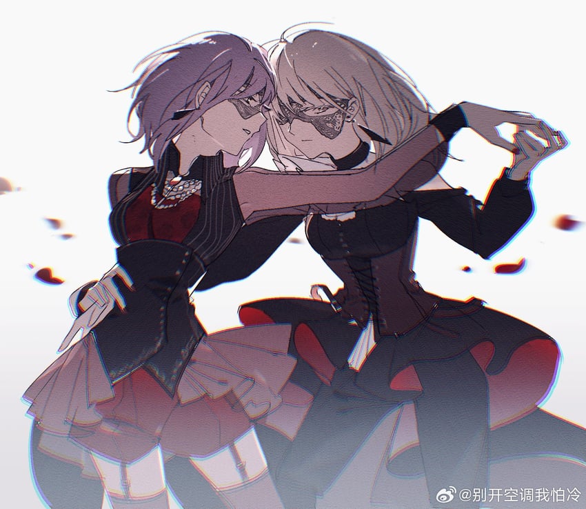 misumi uika, yuutenji nyamu, doloris, and amoris (bang dream! and 1 more) drawn by reiboubyou