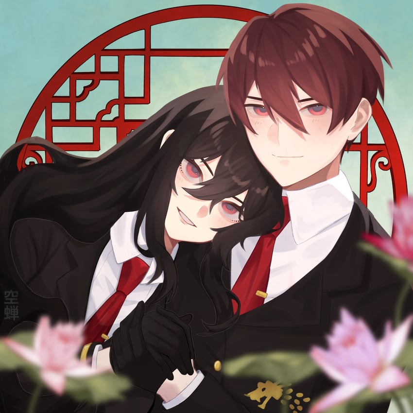 xiao and lowell (project moon and 1 more) drawn by saccharhythm