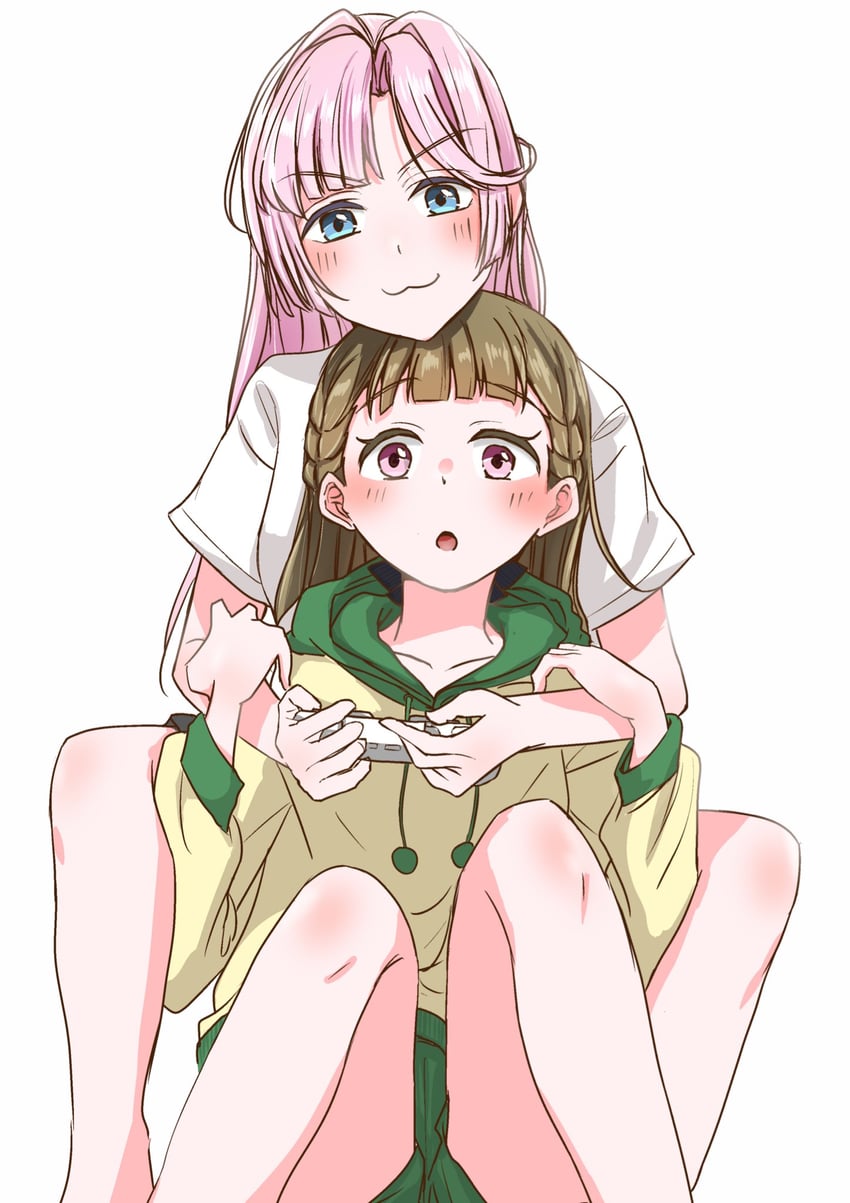 anyoji hime and kachimachi kosuzu (love live! and 1 more) drawn by onji_(dodosukebe)