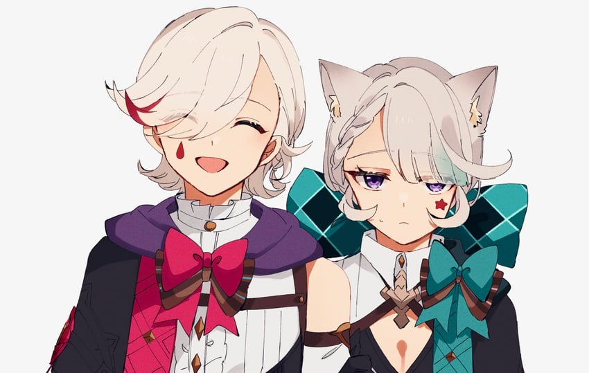 lynette and lyney (genshin impact) drawn by nekorin_chu
