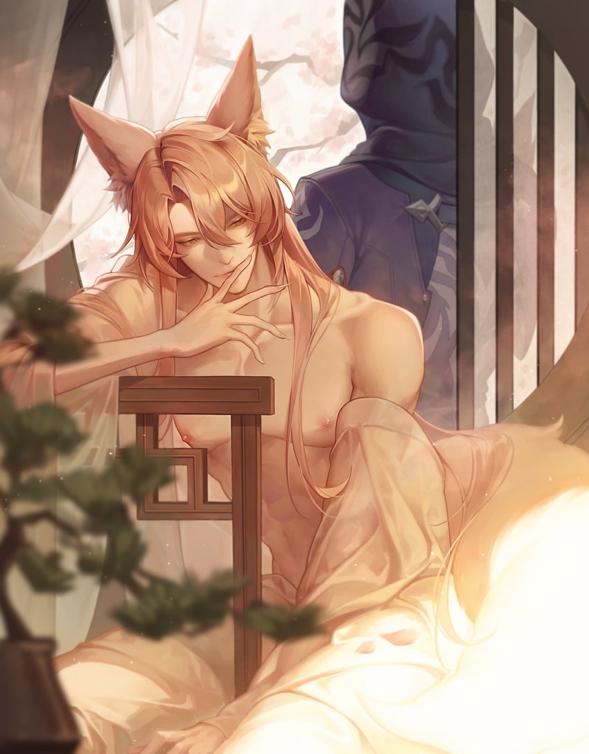 jiaoqiu and moze (honkai and 1 more) drawn by hijiyan