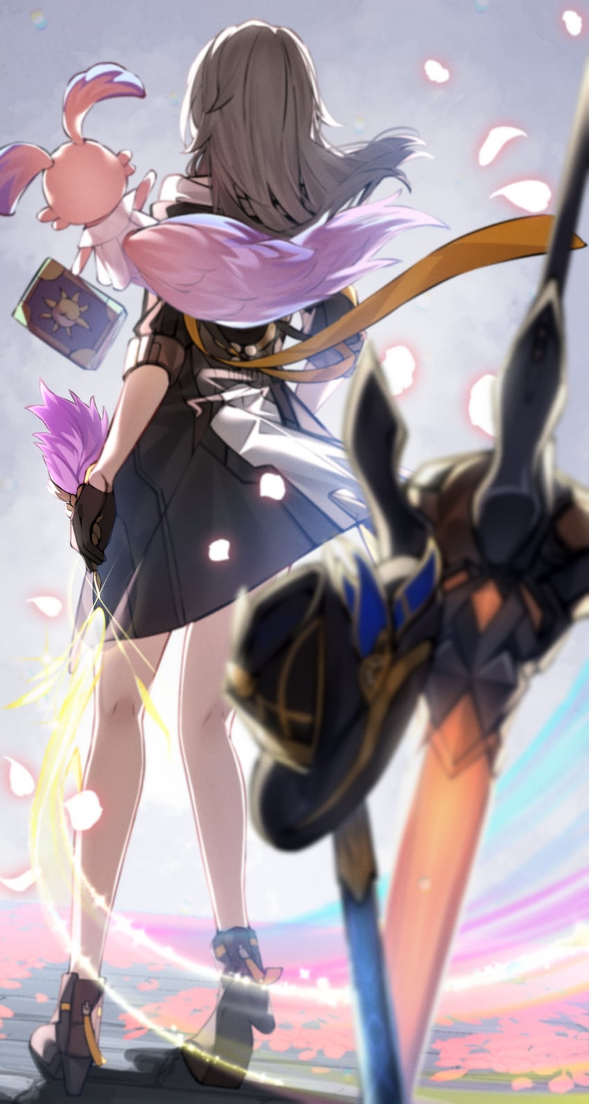 trailblazer, stelle, and mem (honkai and 1 more) drawn by sarasara_shoyu