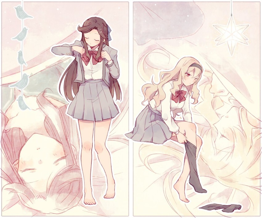 saijou claudine and tendou maya (shoujo kageki revue starlight) drawn by wato_(ko)