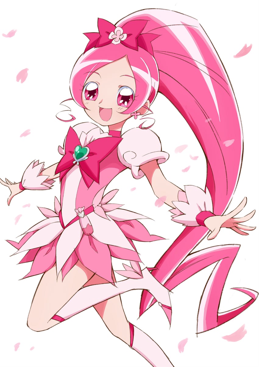 hanasaki tsubomi and cure blossom (precure and 1 more) drawn by aizawa_zawapo