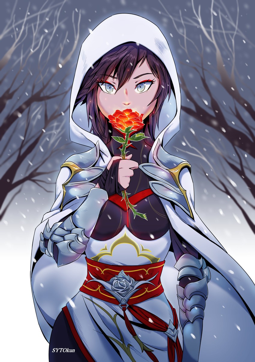 summer rose (rwby) drawn by sytokun