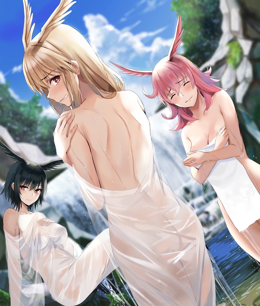 valkyrie, ortlinde, thrud, and hildr (fate and 1 more) drawn by nicky_w