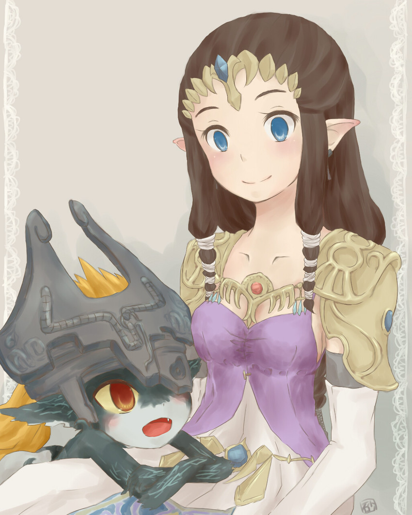 princess zelda and midna (the legend of zelda and 1 more) drawn by sunagimo_(nagimo)