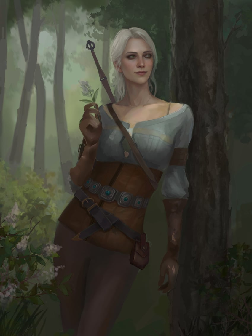 ciri (the witcher and 1 more) drawn by catherine_amberly