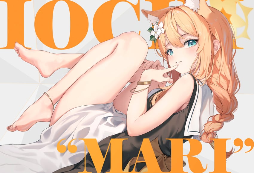 mari (blue archive and 1 more) drawn by chiu538