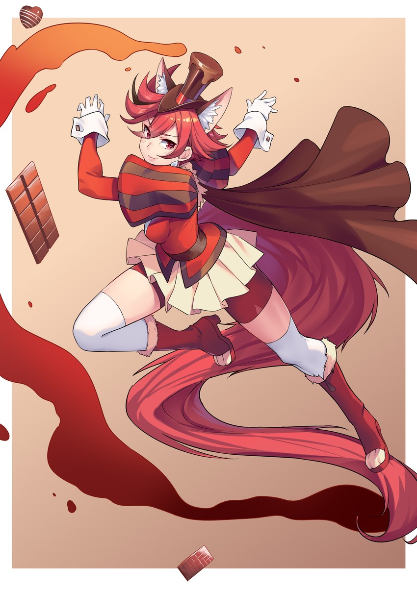 kenjou akira and cure chocolat (precure and 1 more) drawn by huai_diao_de_zongzi