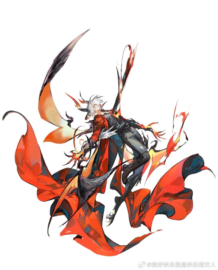 dante (devil may cry and 1 more) drawn by weibo_7054093389