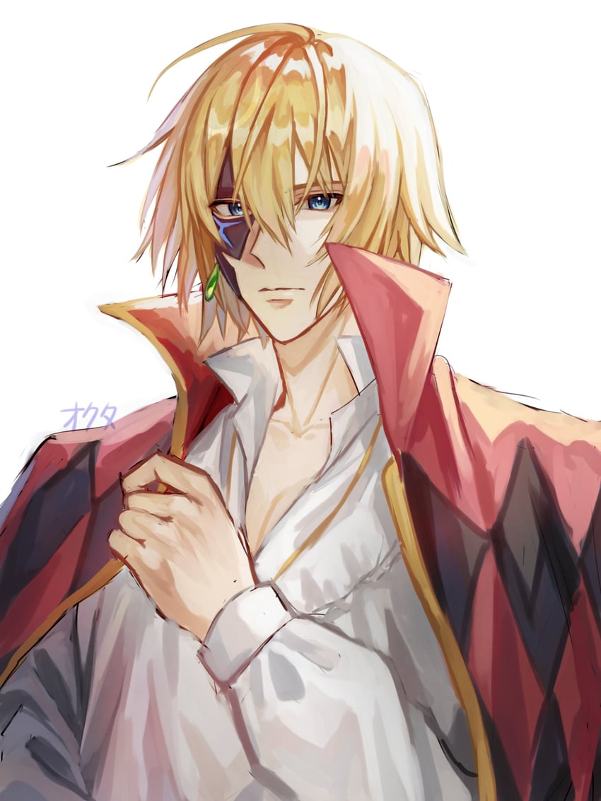howl pendragon and dainsleif (genshin impact and 1 more) drawn by okuta_dayo