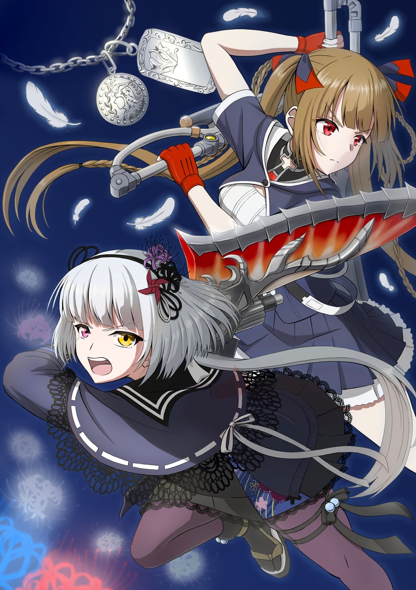 yamaguchi chihiro and imai seira (assault lily) drawn by yadoo