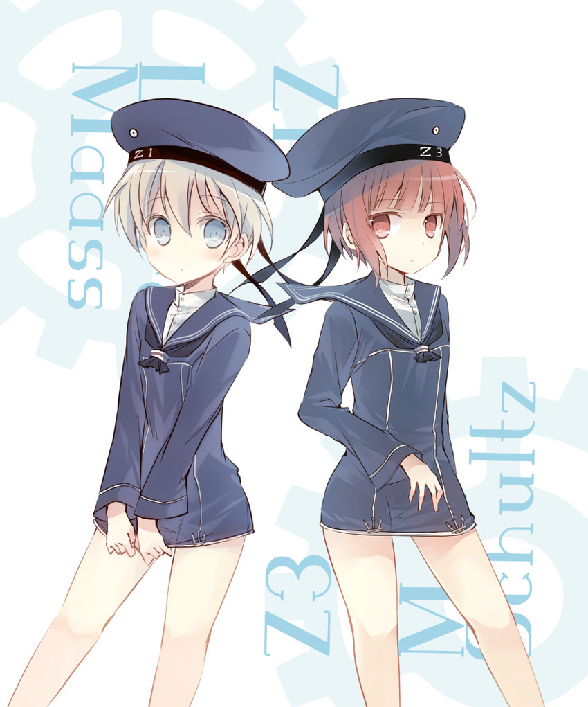 z1 leberecht maass and z3 max schultz (kantai collection) drawn by suzushiro_kurumi