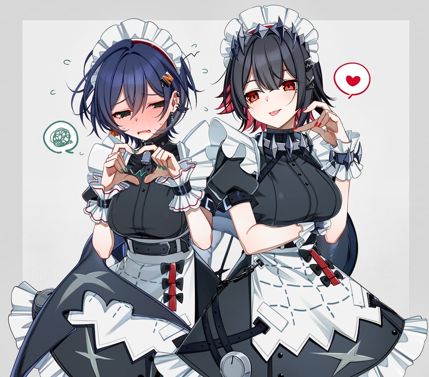 ellen joe and belle (zenless zone zero) drawn by gel_(nukoleg)