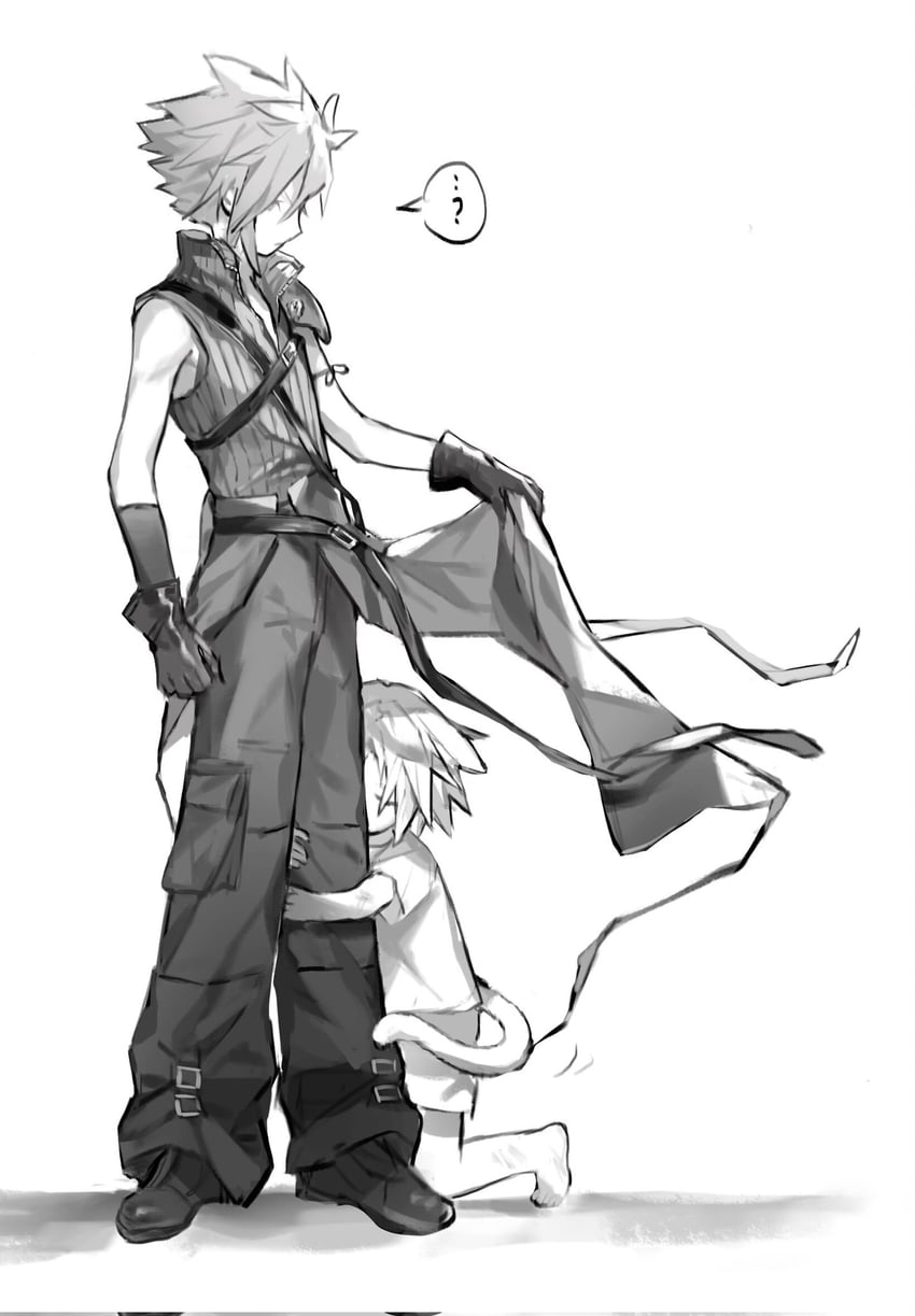 cloud strife and sephiroth (final fantasy and 3 more) drawn by zhiranerrrr