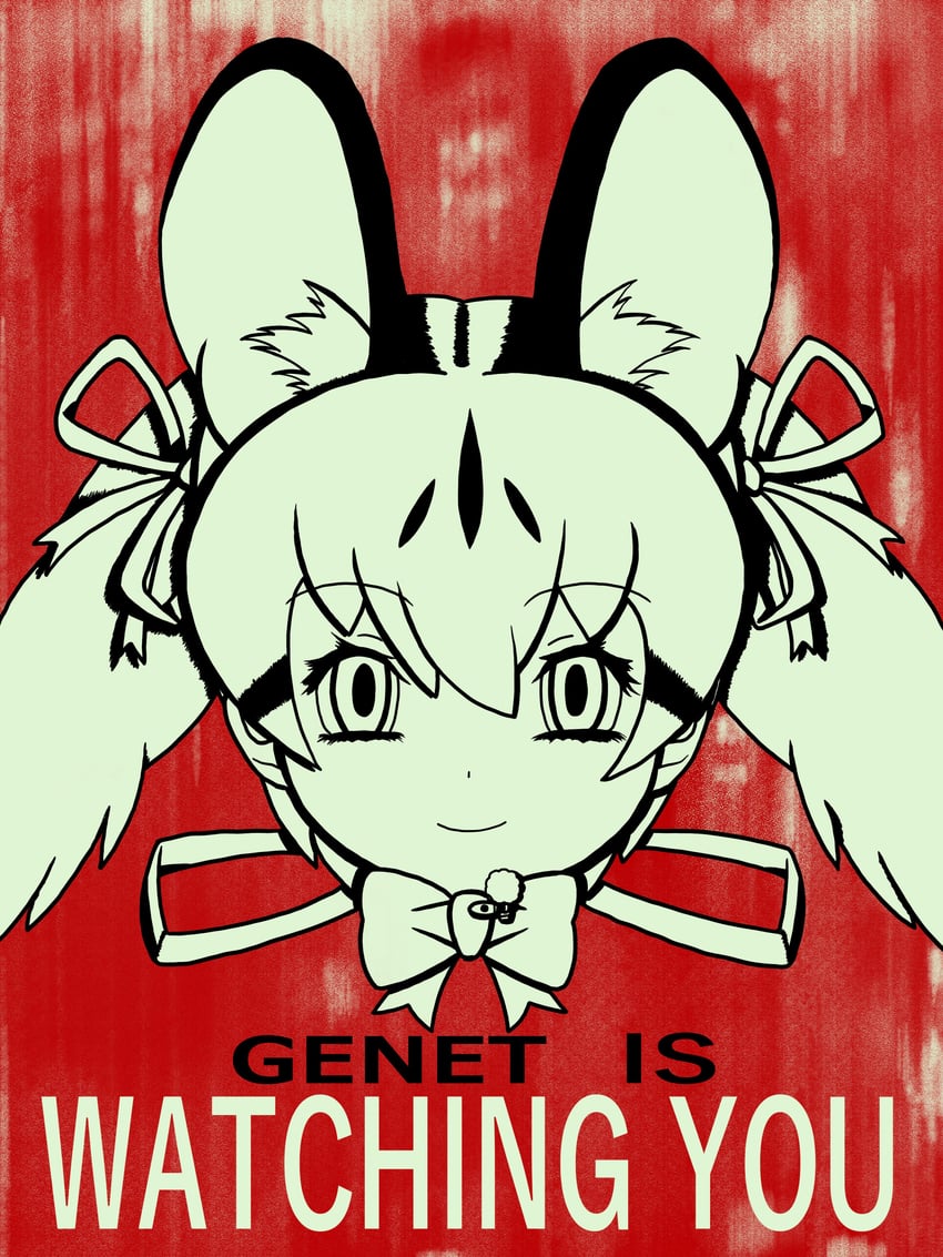 large-spotted genet (kemono friends and 2 more) drawn by lp_stillman