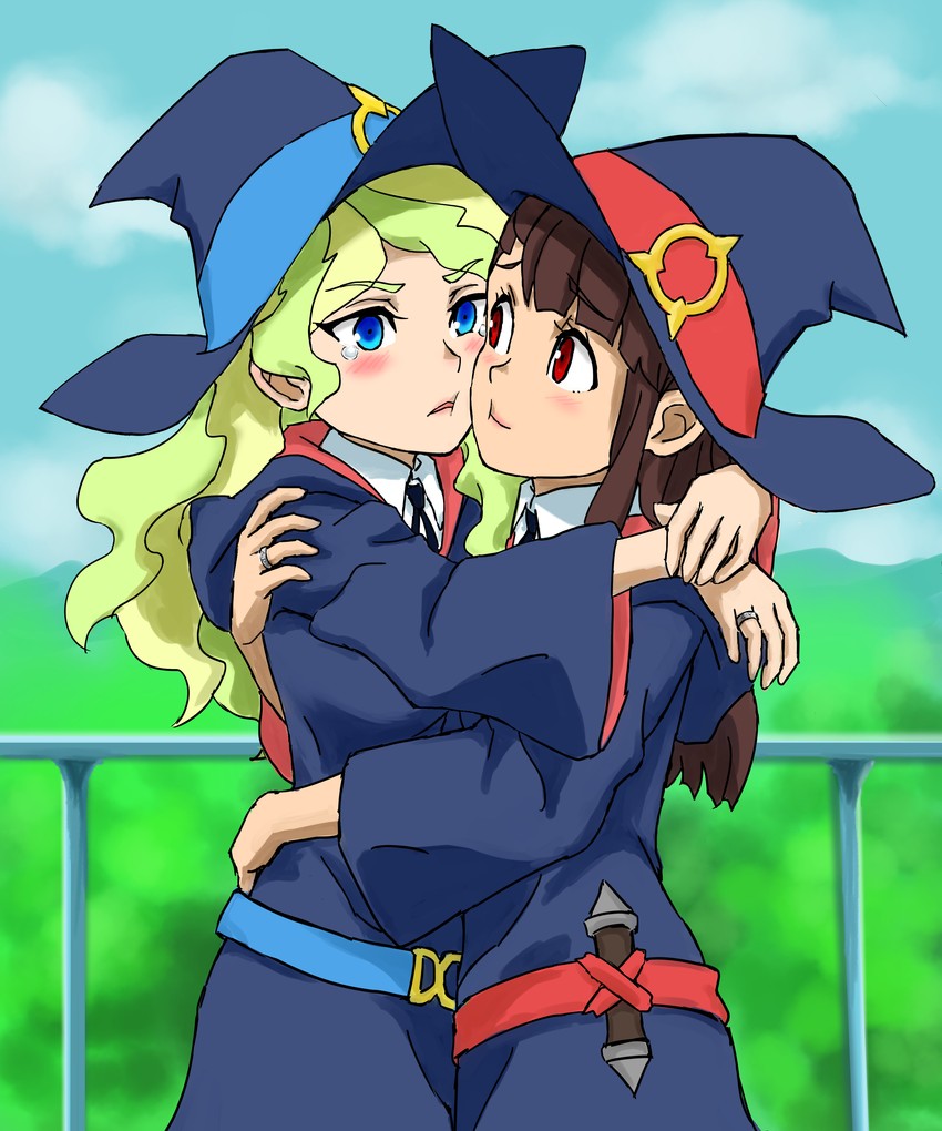 kagari atsuko and diana cavendish (little witch academia) drawn by a50926123