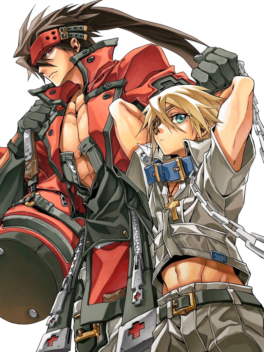 sol badguy and sin kiske (guilty gear and 1 more) drawn by dong_hole