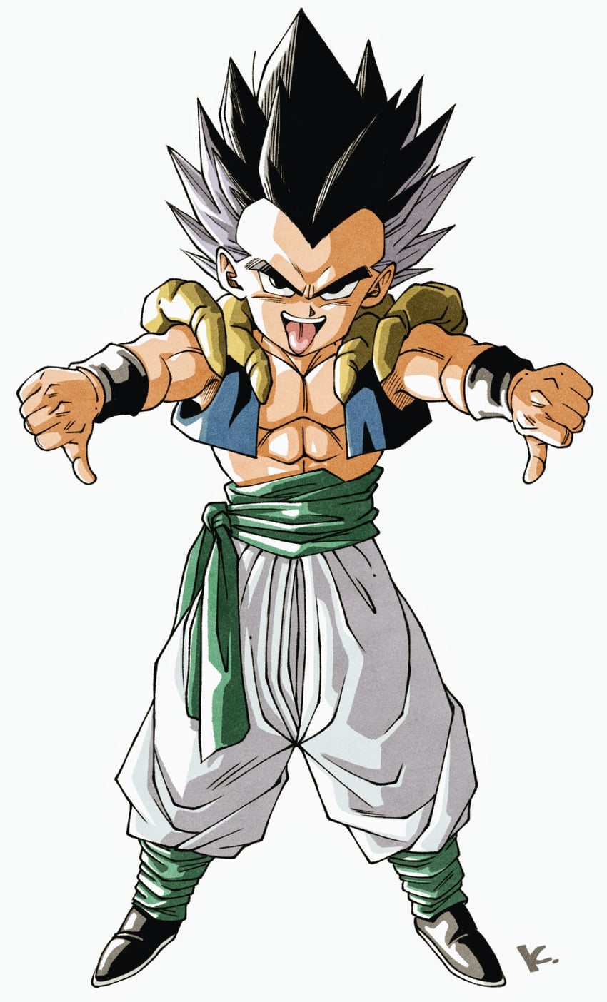 gotenks (dragon ball and 1 more) drawn by kakeru_(dbskakeru)