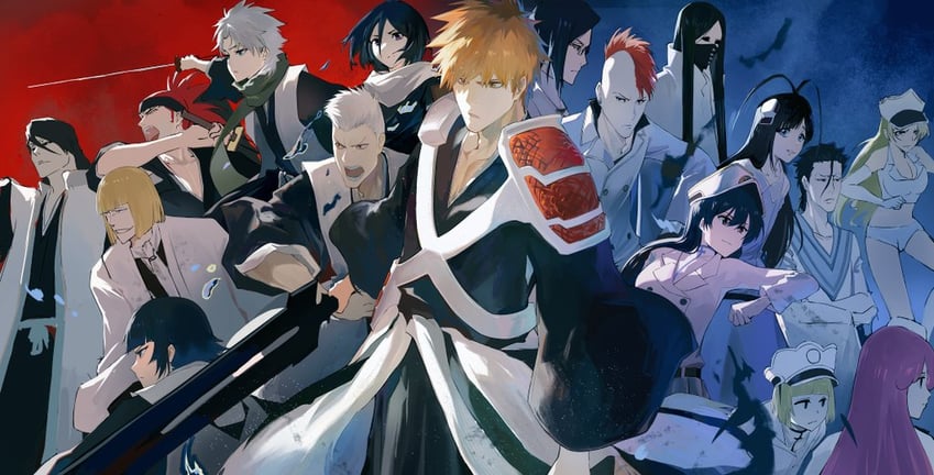 kuchiki rukia, kurosaki ichigo, sui-feng, bambietta basterbine, hitsugaya toushirou, and 12 more (bleach and 1 more) drawn by zzz_zhi_he