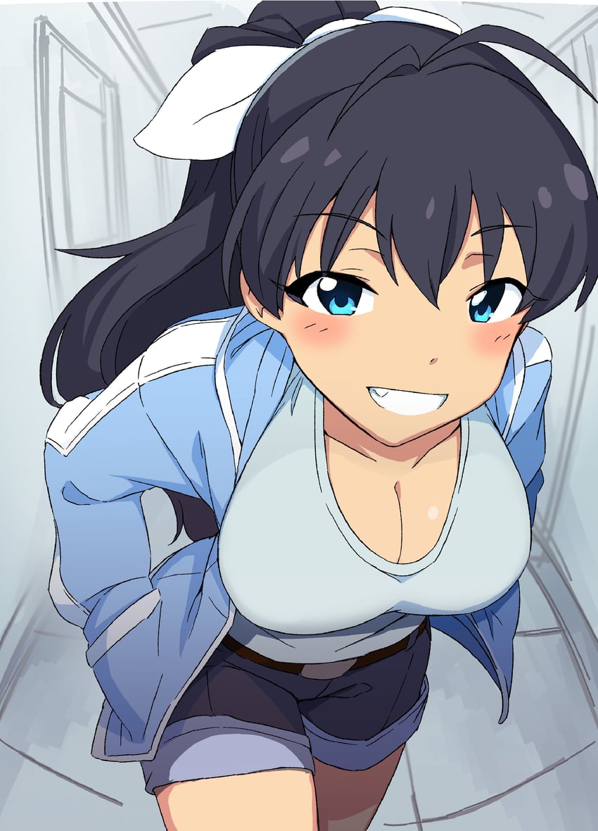 ganaha hibiki (idolmaster and 2 more) drawn by momo_no_suidou-sui