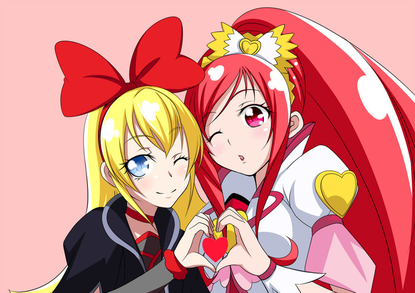 regina, madoka aguri, and cure ace (precure and 1 more) drawn by jabara_tornado