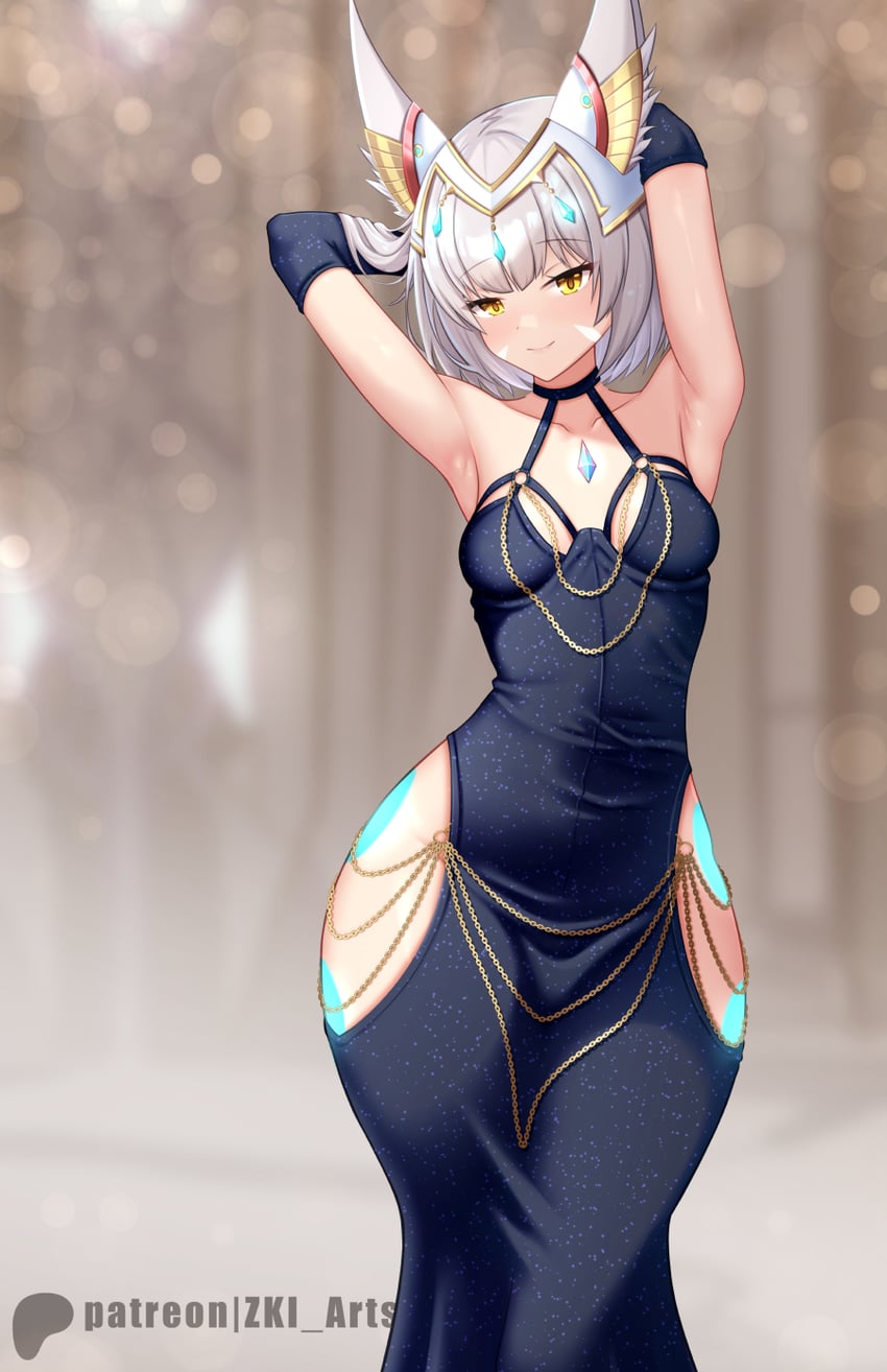nia (xenoblade chronicles and 1 more) drawn by z-ki
