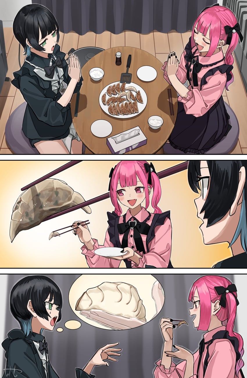 hinamizawa hinami and igarashi ritsu (original) drawn by tetto_(onnoveltet)
