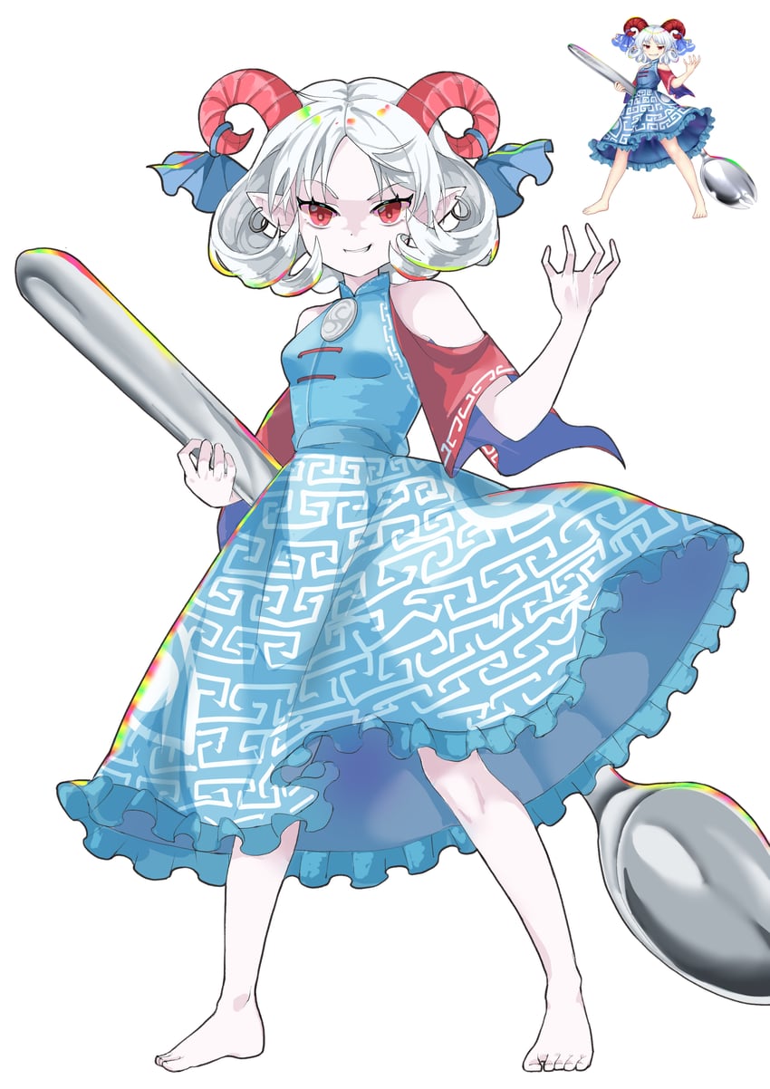 toutetsu yuuma (touhou and 1 more) drawn by odenmarket and rotte_(1109)